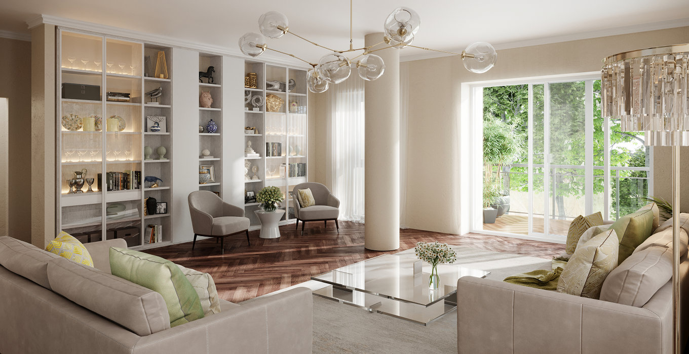 Magnificent garden apartment for sale Rechavia Jerusalem Real