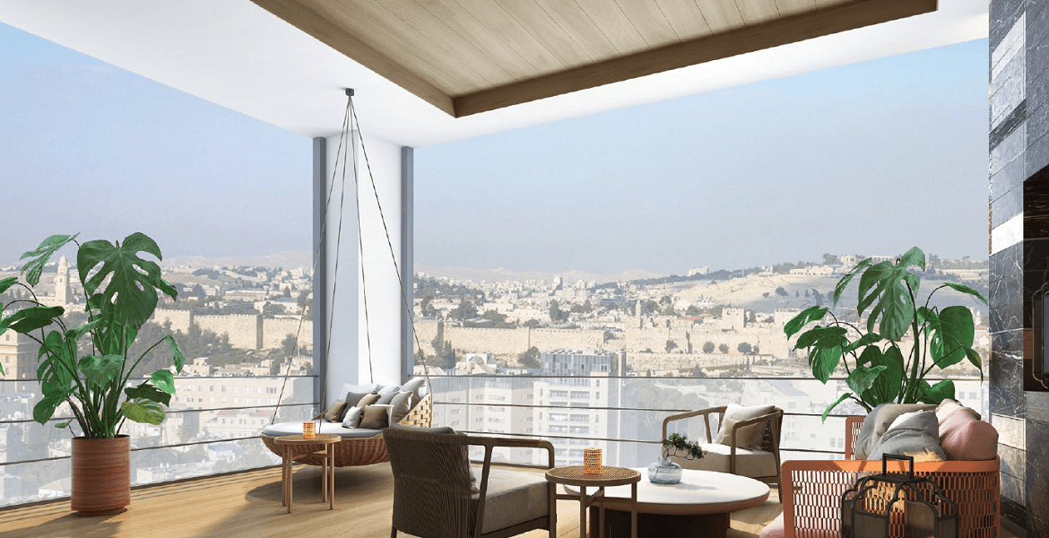 Regal luxury new residence in Rechavia with Hotel facilities